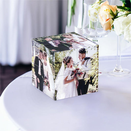 Magic Photo Cube - Gift for Her, Gift for Him, Anniversary Gifts for Boyfriend, Boyfriend Birthday Gift, Handmade Gift, Fathers Day Gift